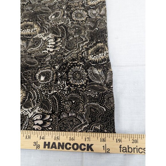 Plymouth New York Women Brown and White Silk Floral Skirt Side Zip Size 14 - Picture 7 of 8